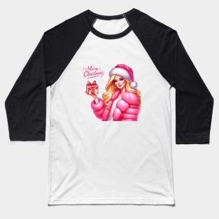 Christmas Barbie Baseball T-Shirt